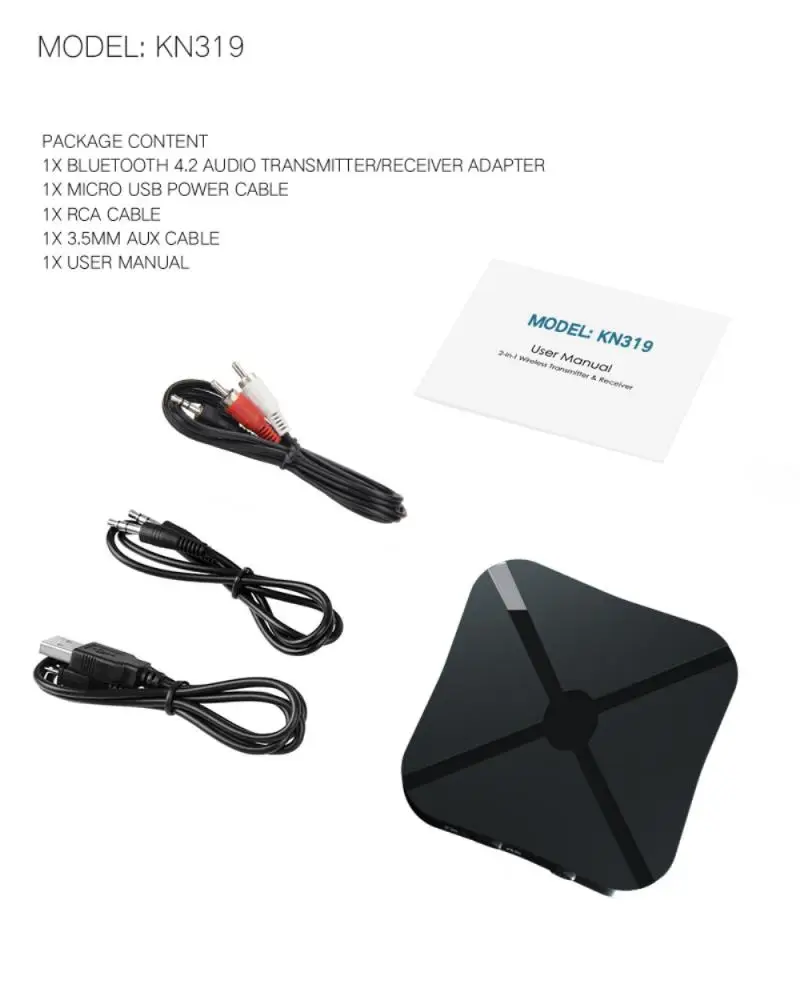 2-в-1 Bluetooth 5 0 аудио передатчик приемник AUX 3 мм разъем USB музыка стерео Беспроводной