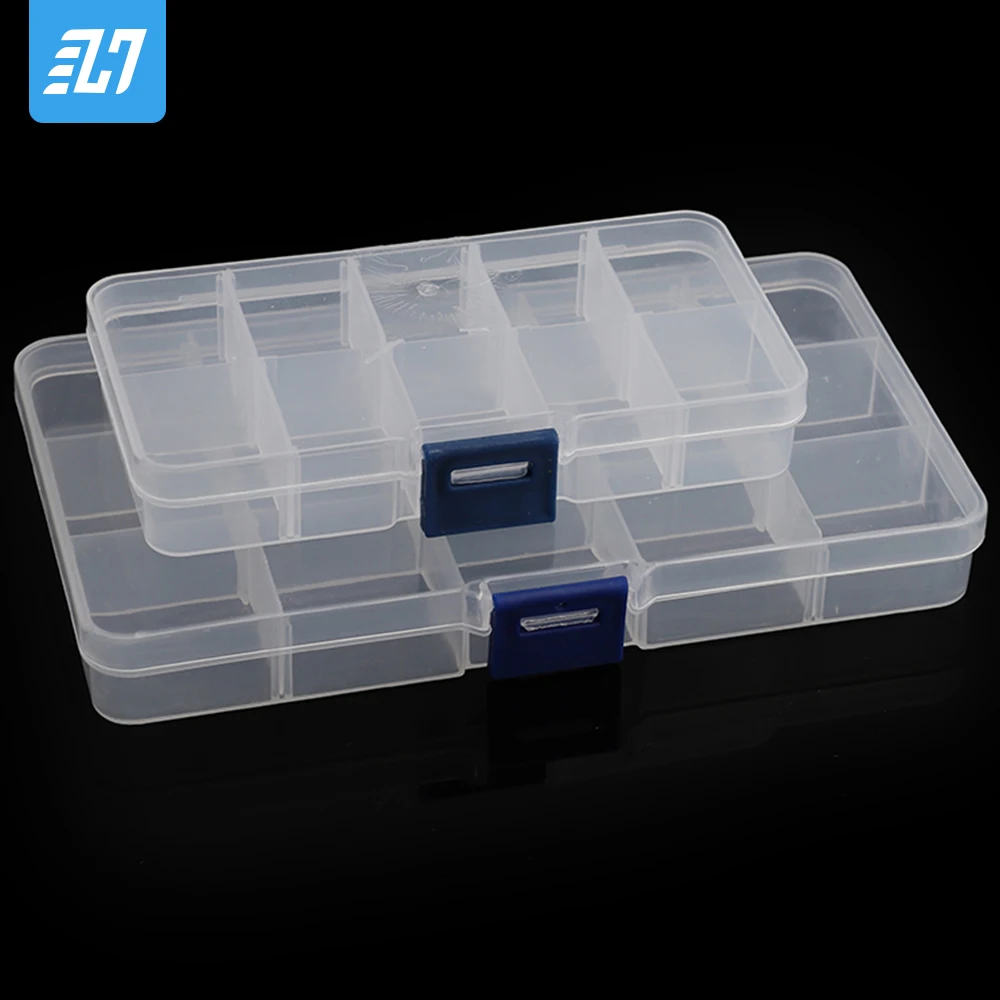 

Slots Jewelry Adjustable Tool Box Case Craft Organizer carrying cases Storage Beads jewelry finding boxes
