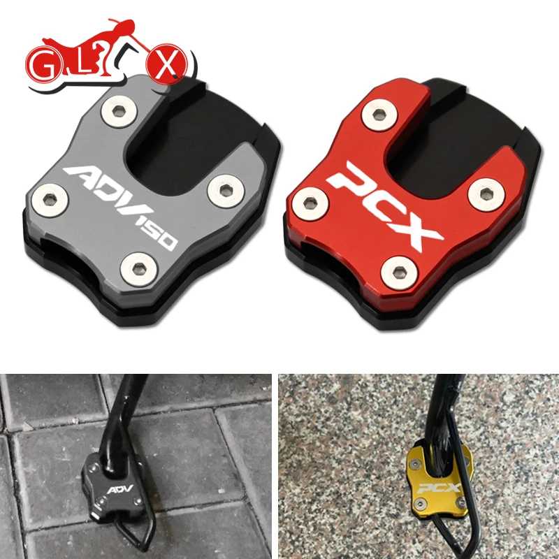 

For Honda PCX150 PCX160 PCX125 ADV150 ADV PCX 150 160 125 Accessories Side Stand Pad Plate Kickstand Enlarger Support Extension