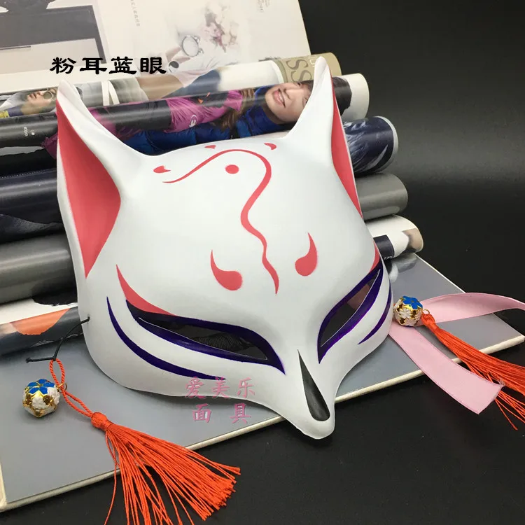 Маска вибрато в японском стиле лиса ветра косплей аниме демон маскарад кошка