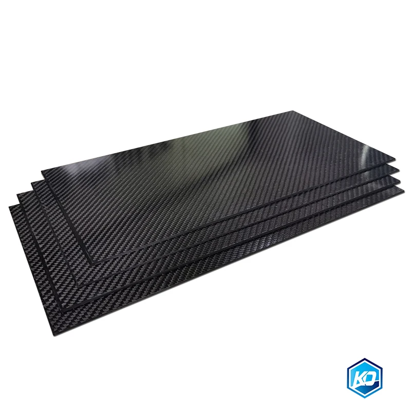 0 5 мм 125X75 3K Twill Матовая Глянцевая углеродная пластина панели листы высокой