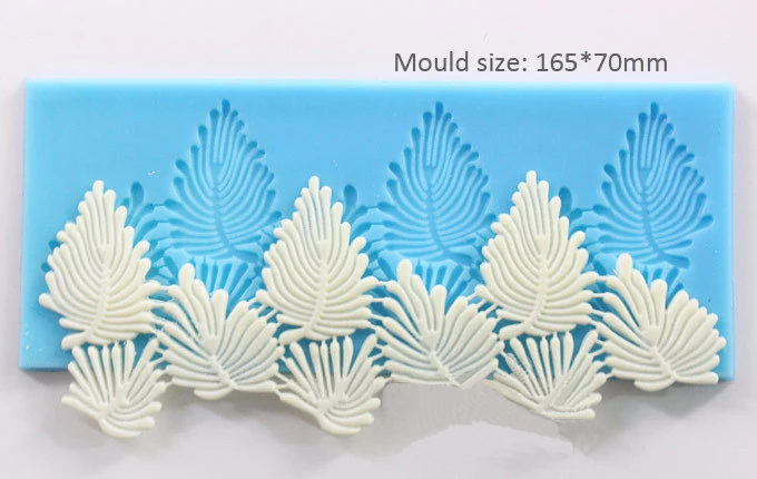 1 шт. DIY узор в виде кленового листа силиконовые формы для торта на день рождения