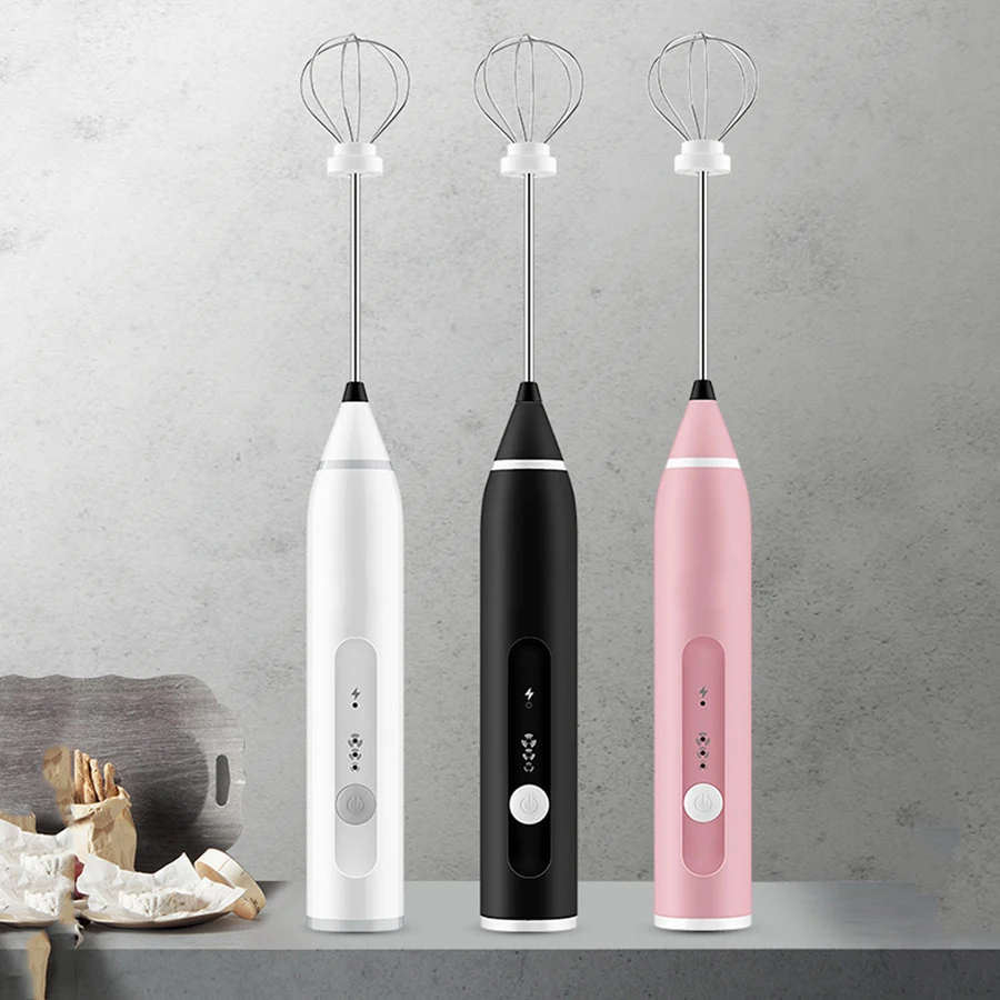 Портативный USB Перезаряжаемые яичное било электрическая мешалка Кофе напиток