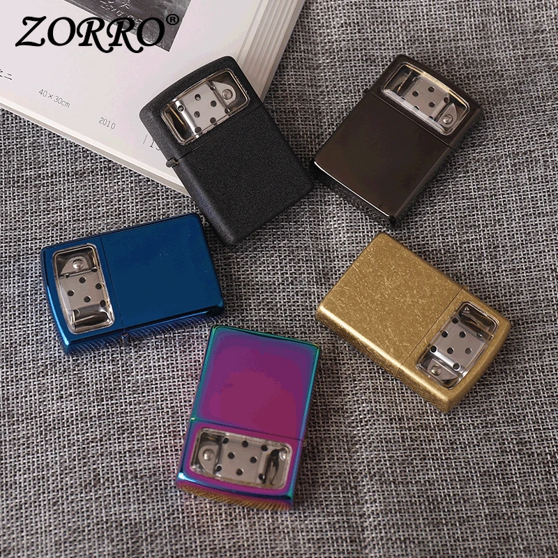 

Zorro personality transparent design brass retro creative kerosene men's lighter