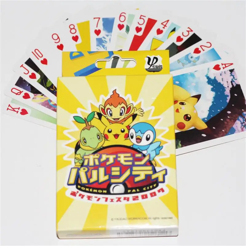 Kawaii Pokemon One Piece Naruto My Hero Академия аниме периферийная серия шахматных пазлов покер
