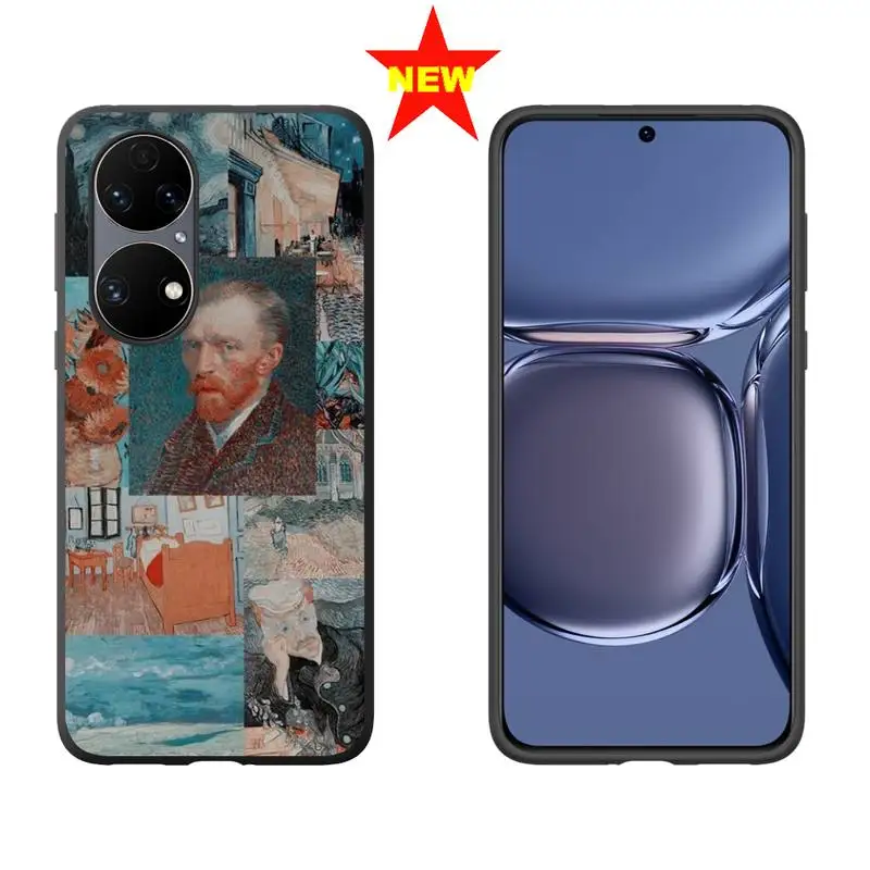 

Van Gogh Starry Night Oil Painting Phone Case For Huawei P20 P30 P40 Pro honor mate 7a 8a 9x 10i lite