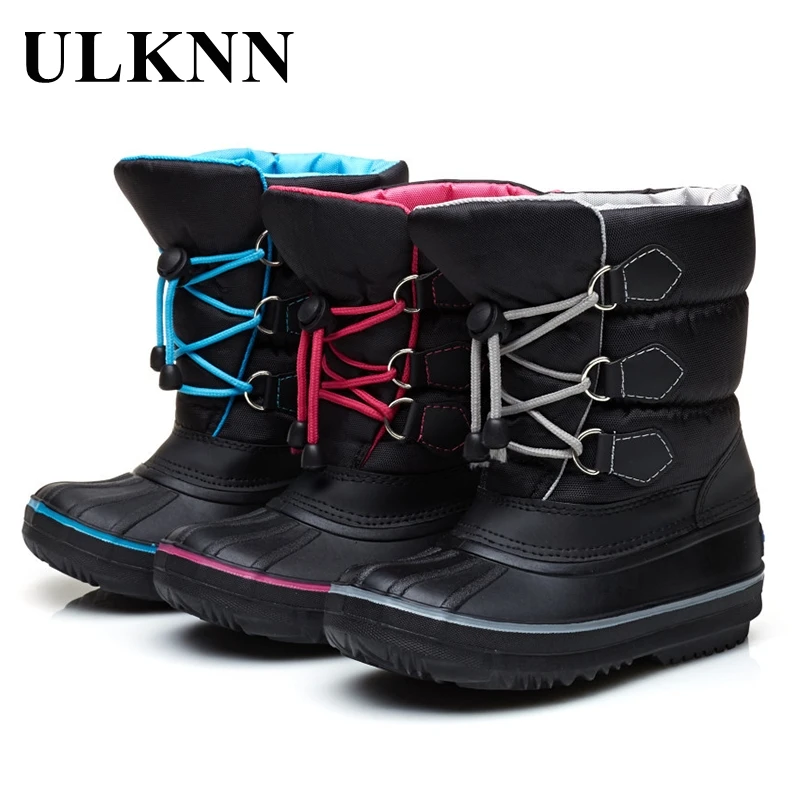 

ULKNN Children's Cotton Boots 2020 Autumn Winter Comfortable Snow Boots Women's Keep Warm Non-Slip Girls Fashion Shoes