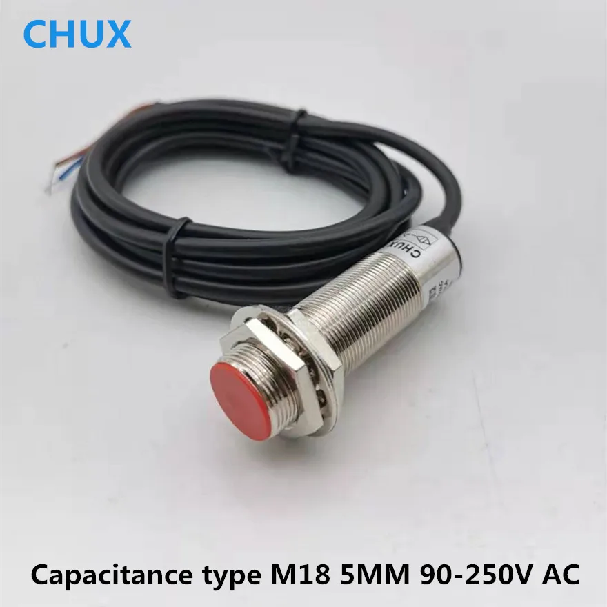 Емкостный Бесконтактный переключатель CHUX AC M18 Flush тип 8 мм расстояние обнаружения
