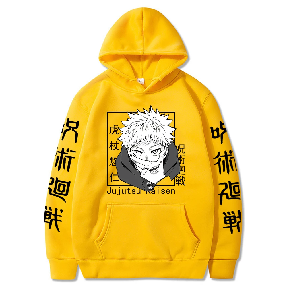 

2021 Harajuku Hoodies Unisex Jujutsu Kaisen Anime Printed Men's Hoodie Male Streetwear Casual Sweatshirts