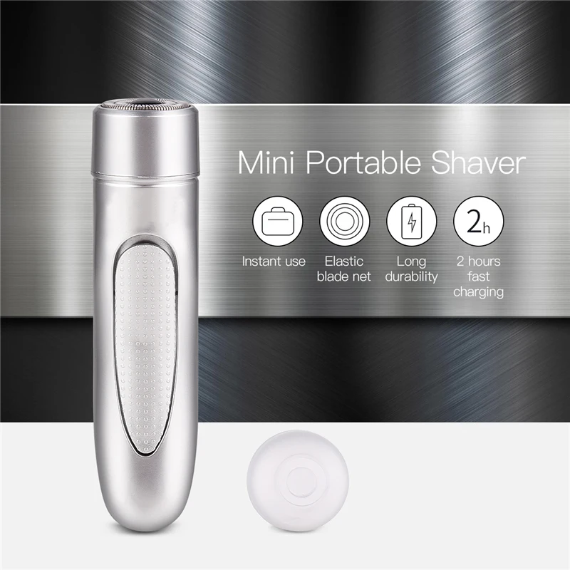 Мини электробритва для мужчин с двойной фольгой портативный триммер бороды