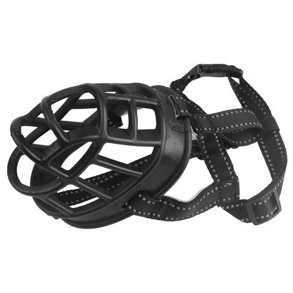 

Comfy Soft Silicone Pet Dog Muzzle Breathable Basket Muzzles for Small Medium Large and X-Large Dogs Stop Biting Barking Chewing
