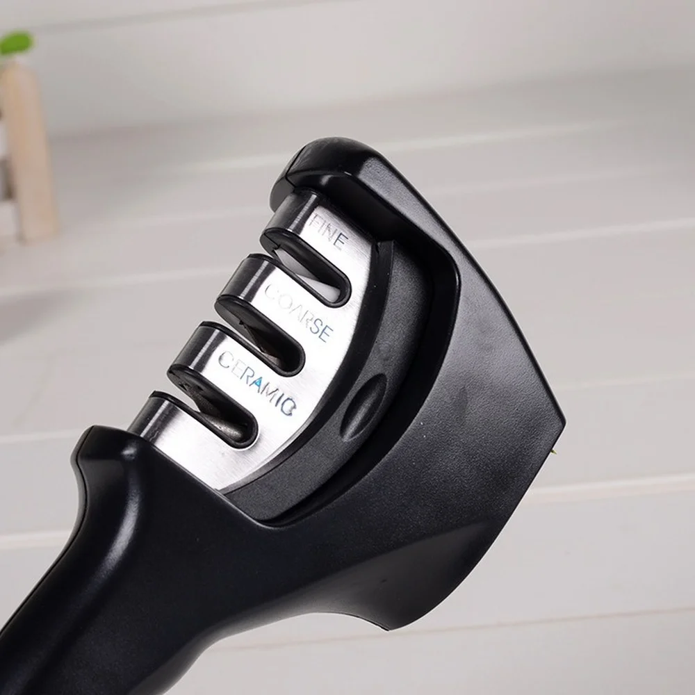 

Быстрая точилка, кухонные аксессуары, трехслойная Алмазная точилка, Вольфрамовая сталь, ручной точильный инструмент, аксессуары, шлифоваль...