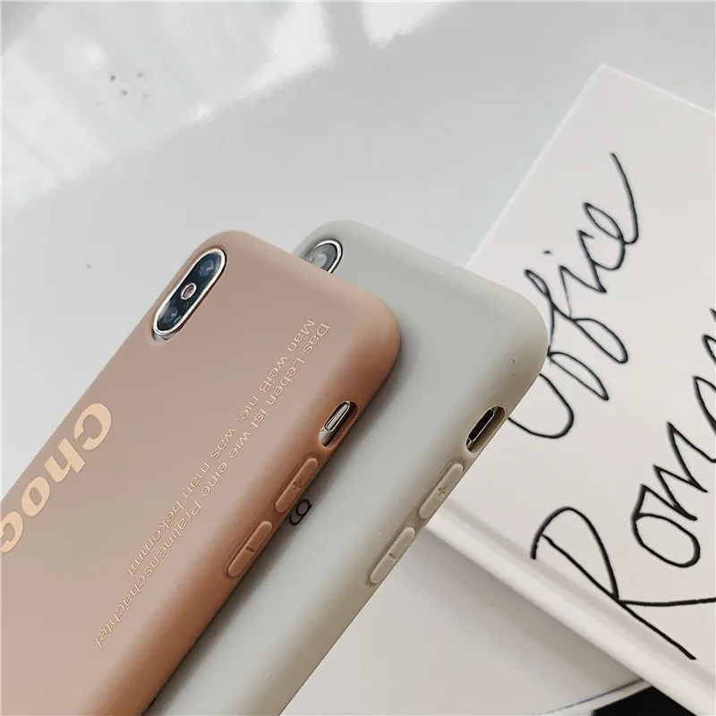 Kuutti коричневый серый цитаты силиконовый телефон чехол для iPhone 6 6s 7 8 Plus X XR XS Max