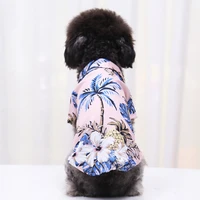 beach shirt hawaiian shirt pet t shirts smallmedium and large dog and cat beach pineapple shirt spring and summer dog clothes