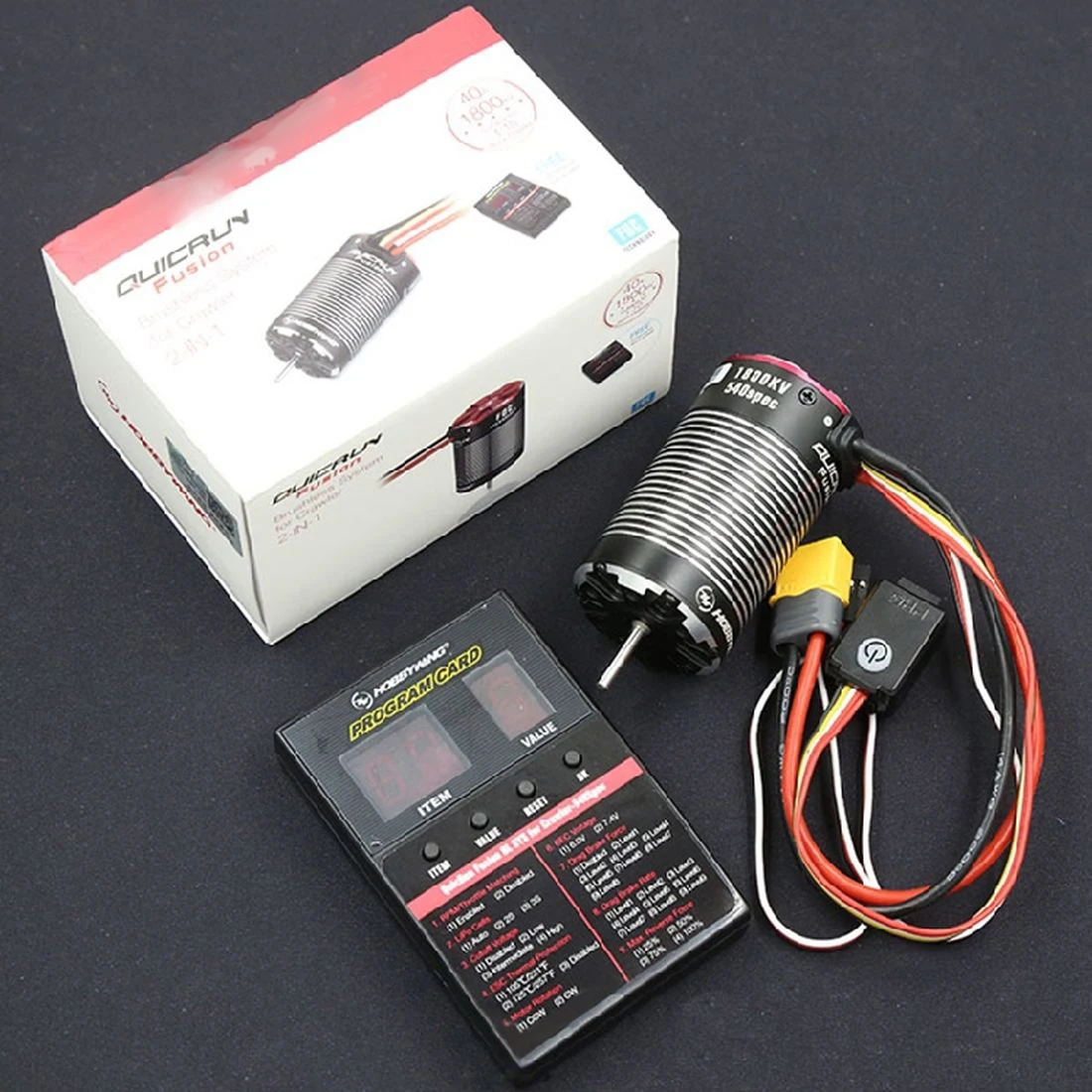 Двигатель HobbyWing quirun Fusion 2 в 1 3S встроенный ESC 540 1/10 kv 1200KV бесщеточный двигатель 40A FOC