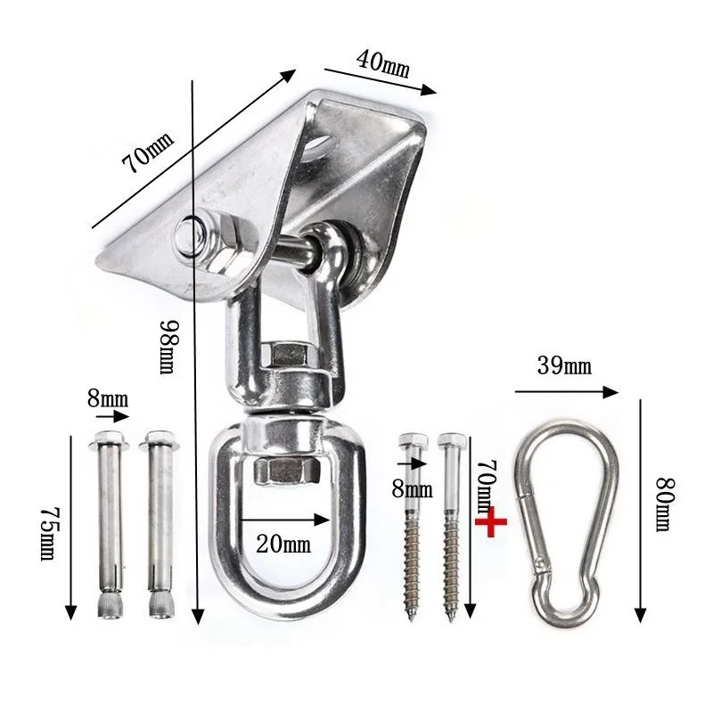 Кронштейн для подвески крепление гамака вращающаяся сверхмощная Вешалка крючок