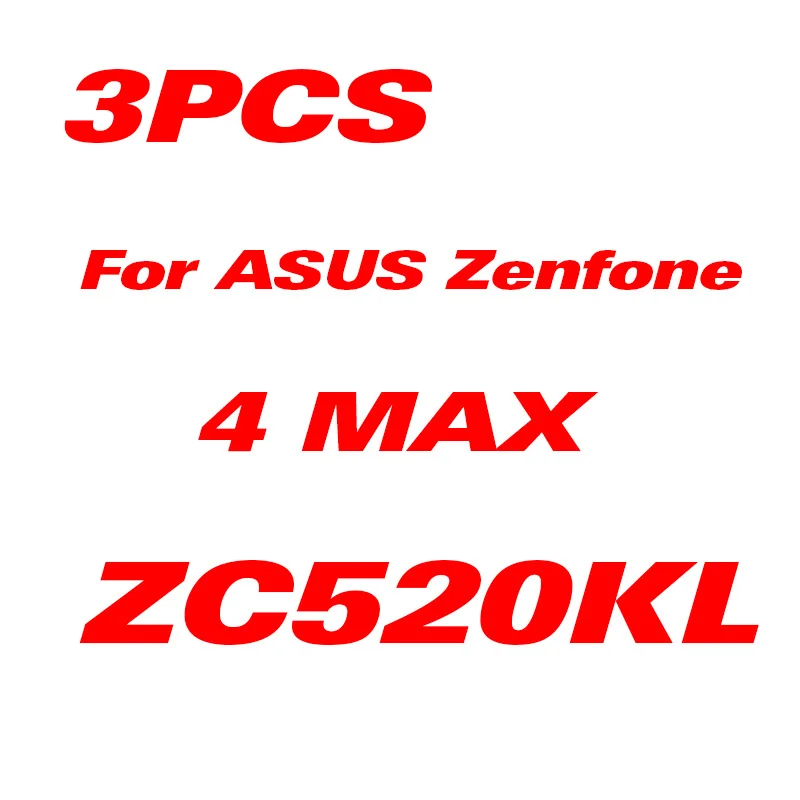 3Pcs For ZC520KL 2 шт./партия для Asus Zenfone 3 Max ZC520TL ZC553KL защитное закаленное стекло 4MAX ZC520 554KL Защитная пленка для Asus 4 3Max - Цвет: 3Pcs For ZC520KL