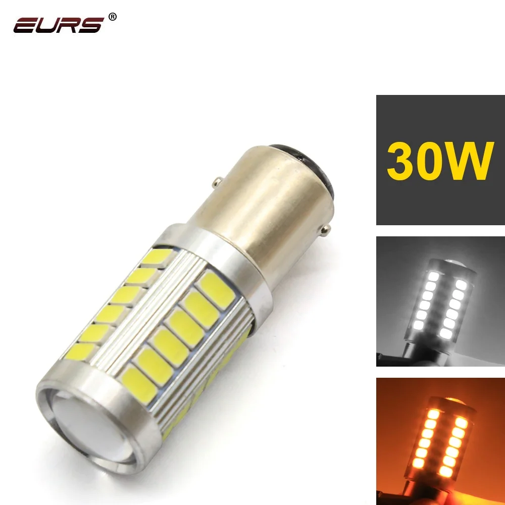 Светодиодная лампа EURS 1156 BAY15S BAU15S PY21W 1157 BAY15D BAU15D 7440 7443 3157 33smd | Автомобили и