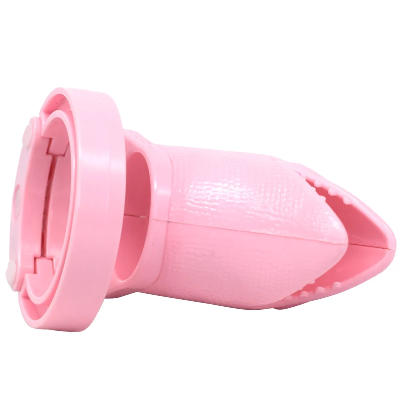 Розовое пластиковое мужское устройство верности с 5 размерами кольцо для пениса
