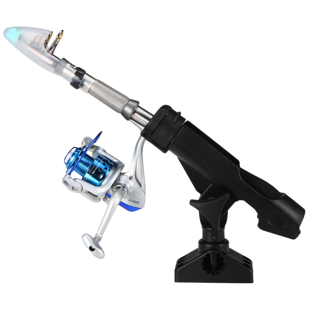 Регулируемый держатель для рыбалки на лодочные удилища градусов вращающийся 360