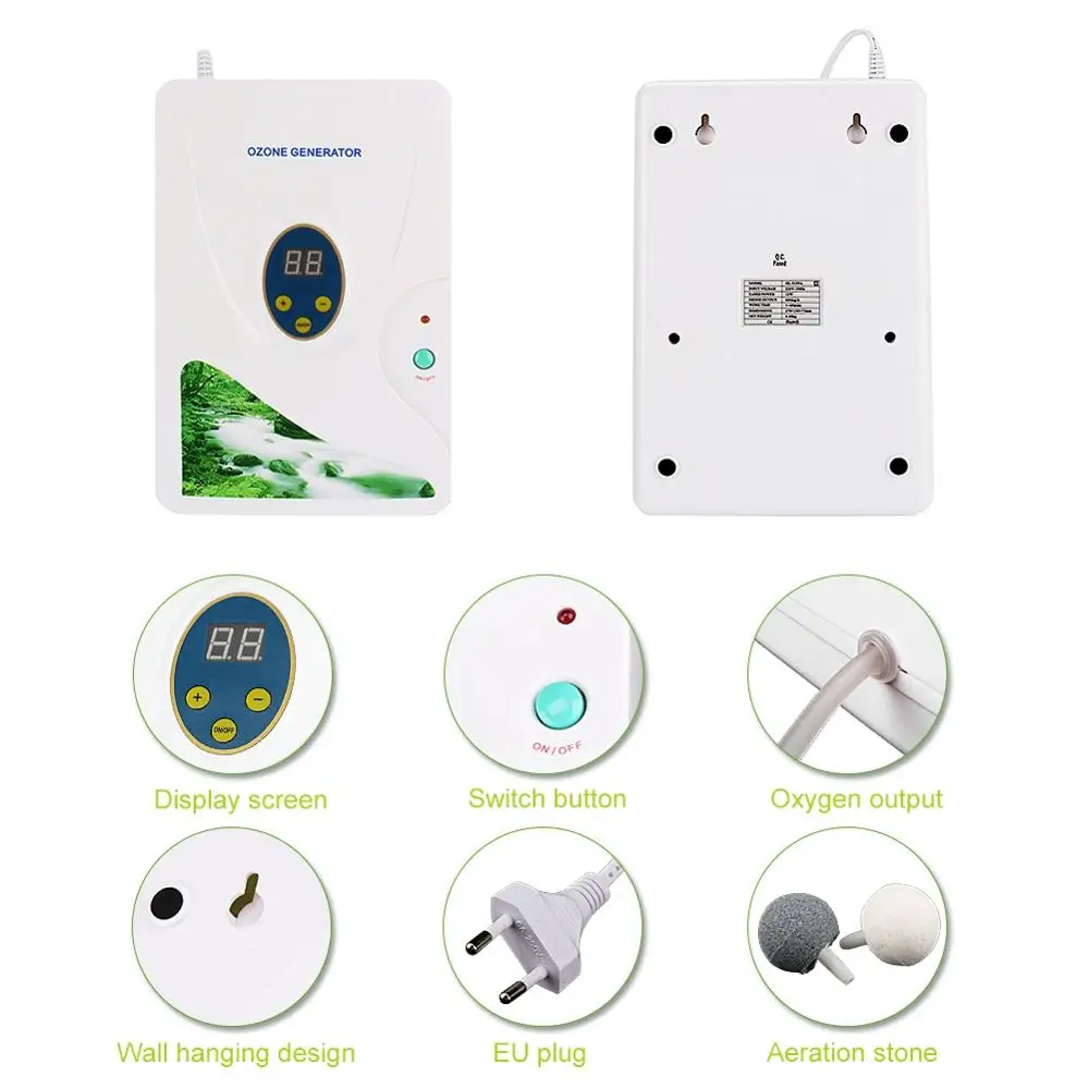 Генератор озона 600 мг озонатор очиститель воздуха масло мясо фрукты овощи свежий