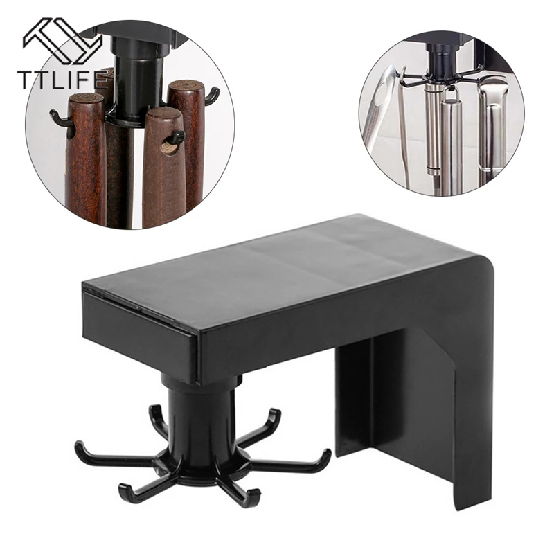 

Вращающийся на 360 градусов настенный крючок, стойка для хранения кухонной утвари, настенная вешалка, многофункциональные крючки, кухонные п...