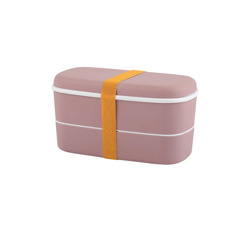 

Microwavable 2Layer Lunch Box With Compartments Leakproof Bento Box Insulated Food Container With Chopsticks ZM827