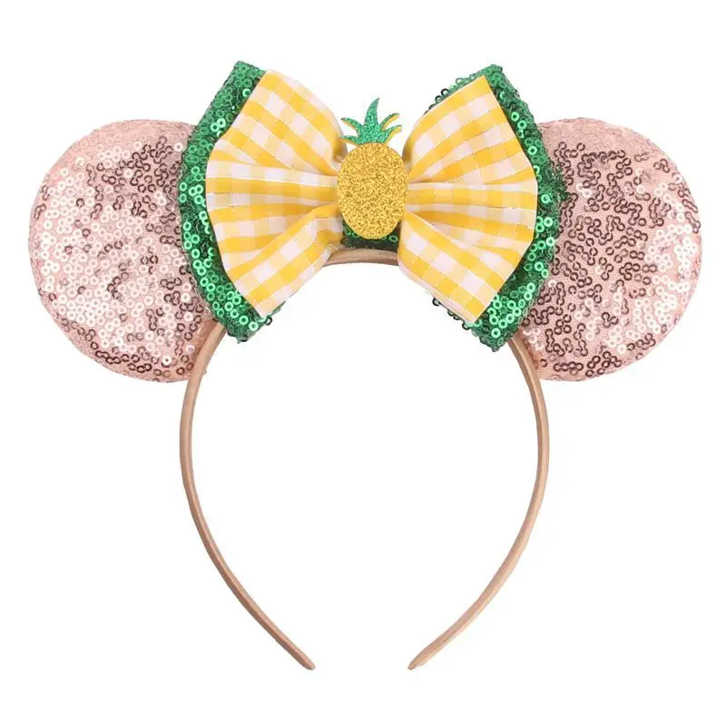 Новые милые банты для девочек уши Минни Маус повязка на голову аксессуары волос