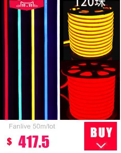 Fanlive 50 м/лот светодиодный ленточный светильник Ac 220 В/230 В/240 В 2835 SMD IP67 водонепроницаемый теплый белый светодиодный светильник 180 светодиодный/м садовая лампа