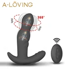 Массажер простаты 360 градусов, вращающийся Анальный вибратор, силиконовая Анальная пробка для мужчин, вибрирующий анус секс-игрушки для мужчин, стимуляция точки G