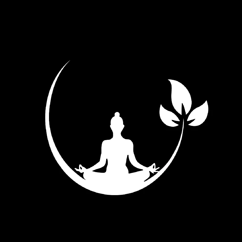 

12cm Personality Car Sticker Fashion Yoga Fitness Decor KK Vinyl Car Decoration Sunscreen Waterproof