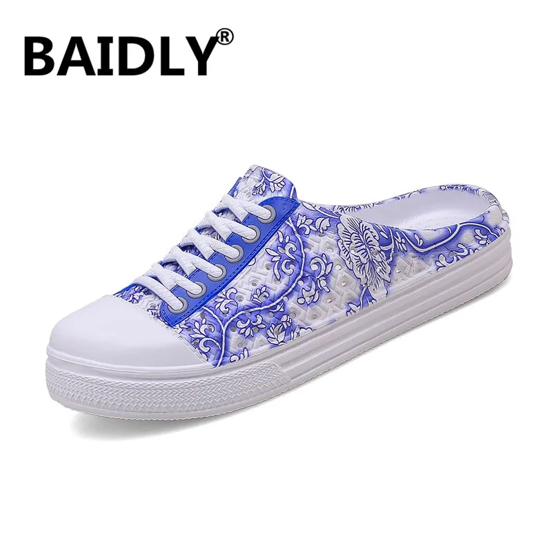 Сандалии-желе женские для сада Нескользящие Шлепанцы из пластика без застежки