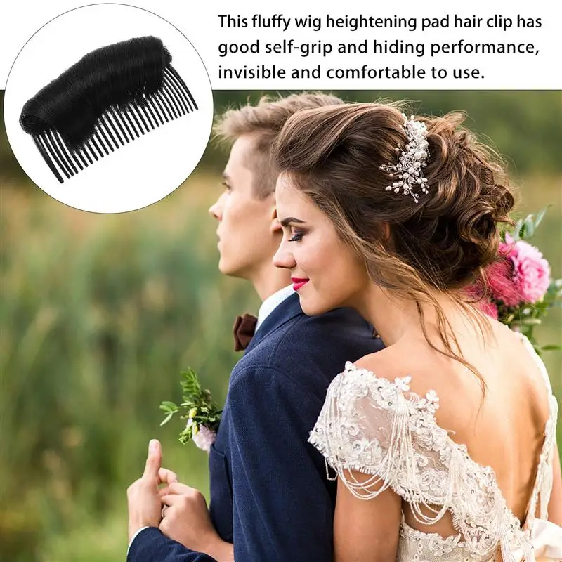 

1pc Chic Hair Bump Up Bouffant Comb Clip Hair Pad False Hair Clip Hair Bun
