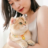 pet accessories new cat sun flower pendant collar small and medium sized dog cartoon pet bell collar