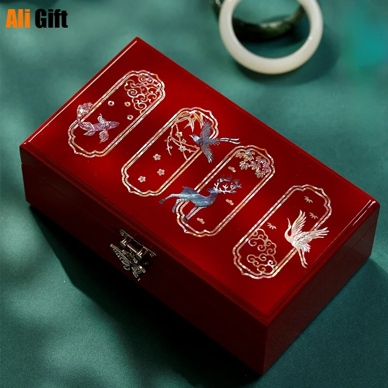 

Jewelry Storage Box Bracelet Earrings High-end Exquisite Flannel Large Capacity Necklace Gift Boxes Makeup Organizer Case