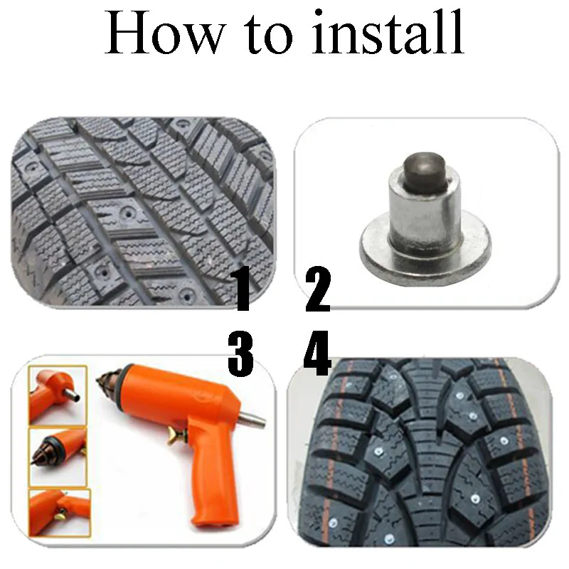 30Pcs Winter Car Wheel Tire Studs Anti-Slip Stud Auto Motorcycle Bike Universal Snow Spikes Cleats Bicycle |