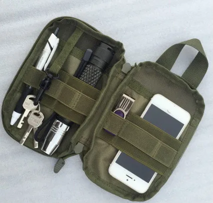 Военный EDC Molle мешок сетки инструменты аксессуары сумки 1000D нейлон Тактические поясные охотничьи сумки Открытый фонарик журнал карман
