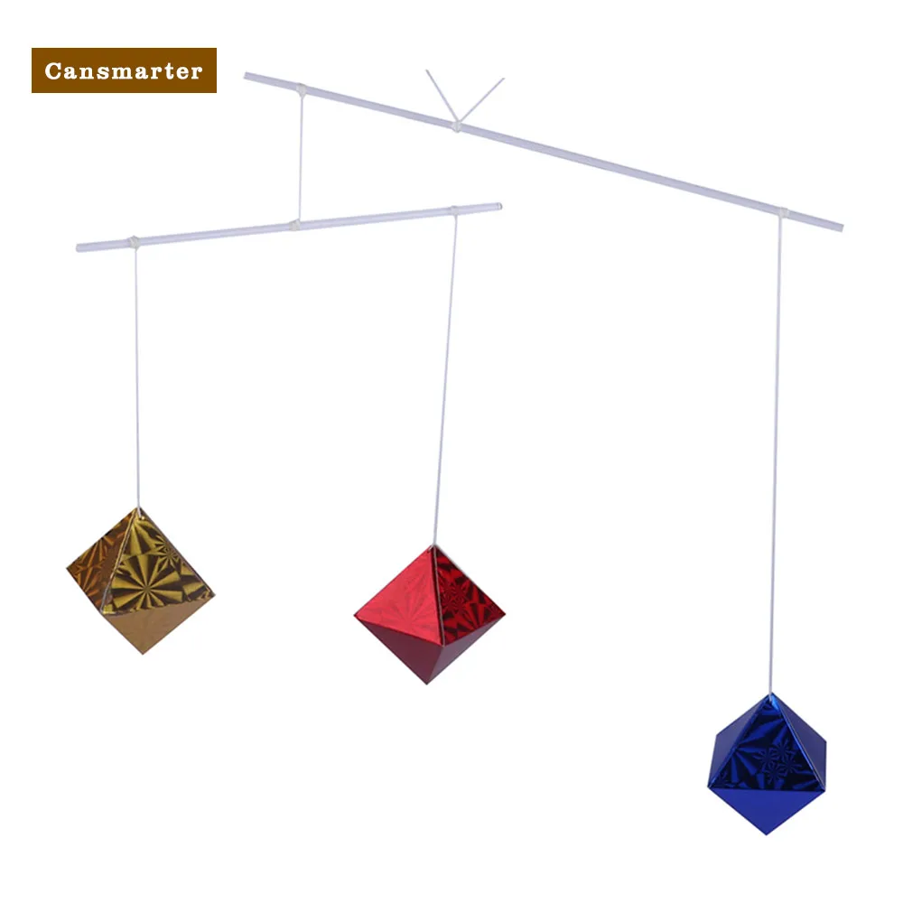

Assembled Octahedron Visual Mobiles Montessori Materials Classic Baby Mobile Hand-made Red Yellow Blue Infants Toys for Newborn
