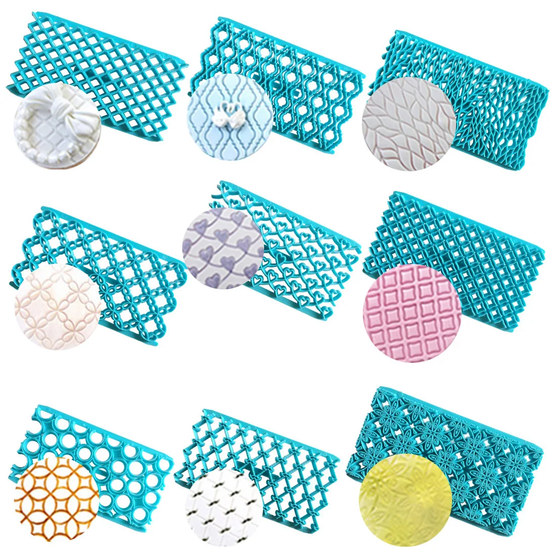 19 видов стилей Пластик милый обледенения тиснения форма-резак для украшений