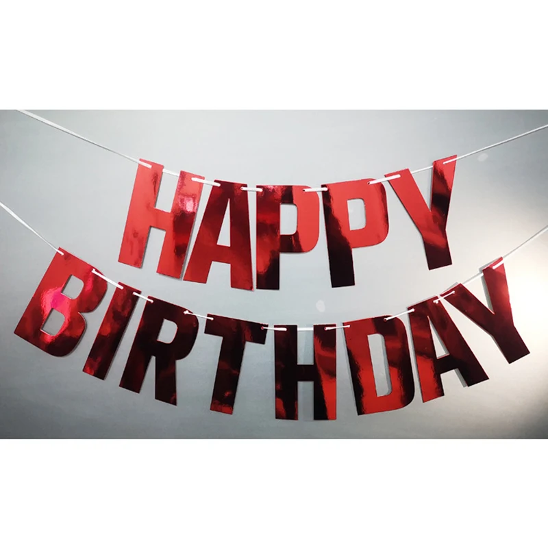 13 шт./лот розовое золото перьевой Золотой/Серебряный бумажный флаг удивительный