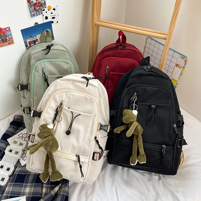 

Korean version of ins style backpack high school college student schoolbag female casual large-capacity campus Women's backpack