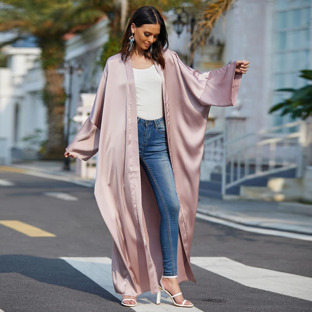 

Kaftan Moroccan Batwing Abaya Dubai Kimono Femme Musulmane Cardigan Mujer DressTurkey Muslim Caftan Islam Abayas For Women Robe