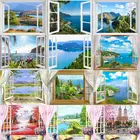 GATYZTORY за окном DIY картина по номерам декорации Наборы полотно ручная роспись маслом Сделай Сам картины по номерам домашний де