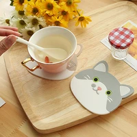 Силиконовые подставки для чая в форме кошки#2