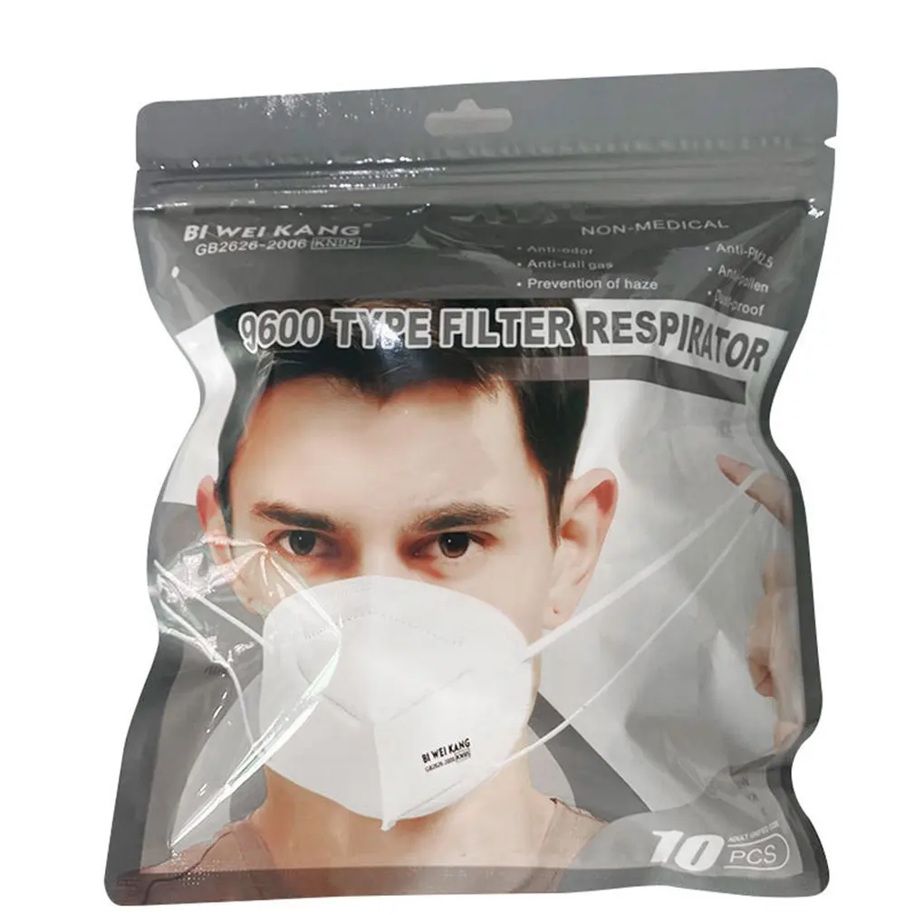 

10PCS KN95 Black Masks 5 Layers CE FFP2 Dust Masks Face Protective Mascarillas Filter Respirator FPP2 FFP3 Reusable mask