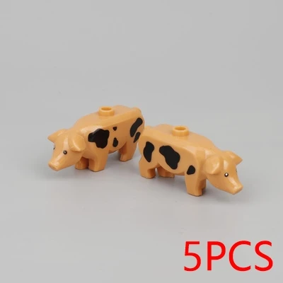 

Pig Animals Building Blocks Brick Horse Crocodile Gorilla Tiger Kids Toys Animal Lockings Figures Assemble
