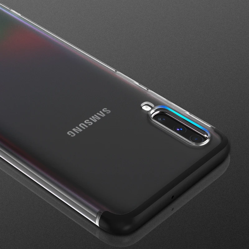 Полупрозрачный чехол для samsung Galaxy A51 A71 A70 A80 телефона противоударный Матовый
