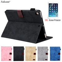 kaibassce case for ipad 5 6 air1 2 9 7 inch solid color business style sleeping tablet case for ipad 10 2 pro air 10 5 inches