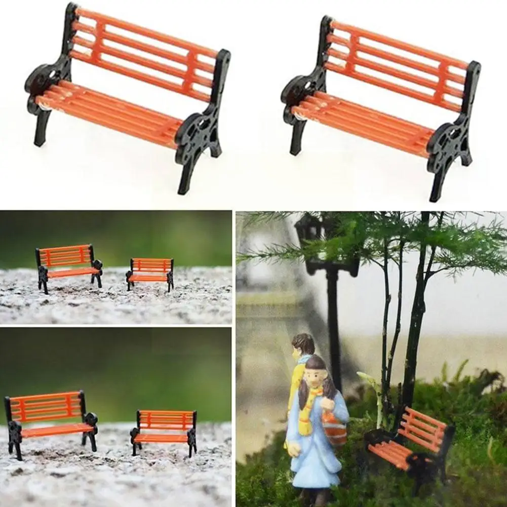

1: 150 Scale DIY Sand Table Micro Landscape Model Park Decoration Dolls Plastic Chair Car Toy Chair House For Children A3X8