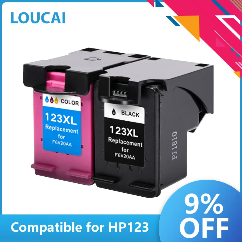Картридж для принтеров HP 123 XL OfficeJet 3830 3831 3832 3833 3834 4650 4652 4654 4655 123XL 2 шт.|Чернильные